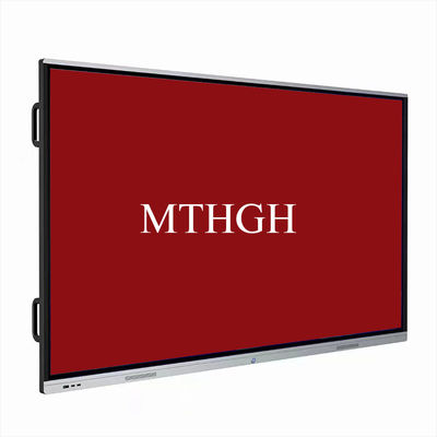 75 Inch Interactive Touch Screen Whiteboard 4K Display Kecerahan ≥350cd/m2 Respon ≤8ms