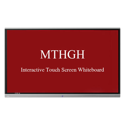 75 Inch Interactive Touch Screen Whiteboard 4K Display Kecerahan ≥350cd/m2 Respon ≤8ms