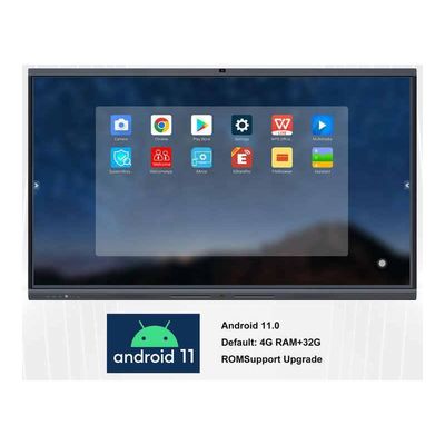 Interaktif Smart Education Whiteboard 350cd/m2 Cerah IR/Capacitive Touch