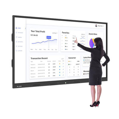 Multi-Touch IR / Capacitive Touch Screen Presentation Board Dengan Kecerahan 400cd/M2