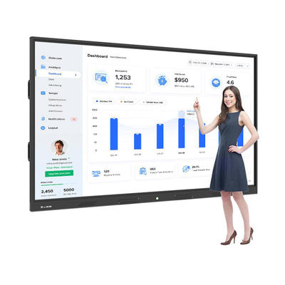Multi-Touch IR / Capacitive Touch Screen Presentation Board Dengan Kecerahan 400cd/M2