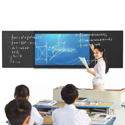 75 Inch 16 9 Aspect Ratio Smart Digital Blackboard dengan prosesor I7 dan antarmuka USB2.0