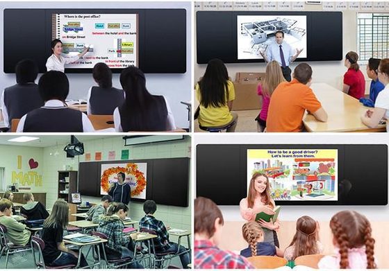 MTHGH 65 Inch 180-260V AC Input Voltage Smart Digital Blackboard dengan antarmuka USB2.0/3.0 dan 4GB RAM
