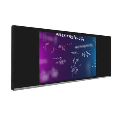Papan Digital Cerdas Rasio Kontras Tinggi 5000 1, 86 Inci 4K Flat Writing Panel Smart Blackboard