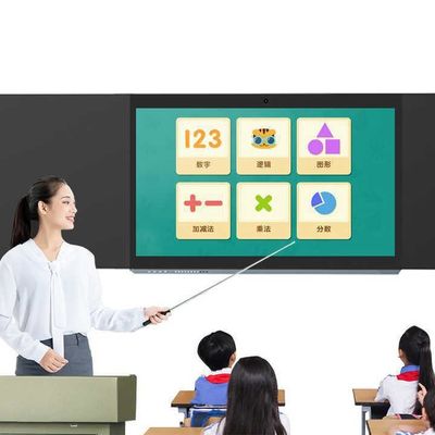 86 Inch Smart Digital Blackboard dengan rasio aspek 16 9 dan panjang ≥4450mm untuk lingkungan pembelajaran interaktif