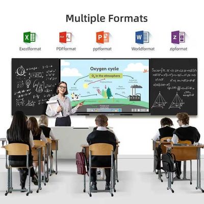 4GB RAM Smart Digital Blackboard dengan layar 75 inci dan port HDMI