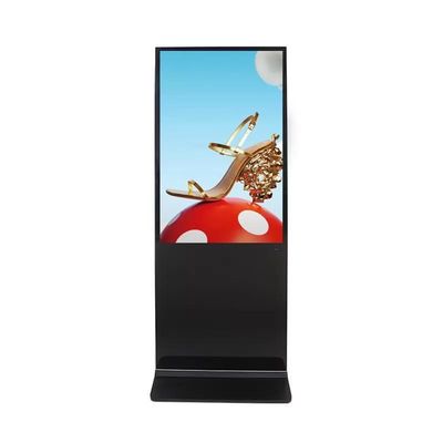 43 Inch HD Lantai Berdiri Digital Poster Display 8GB/16GB Storage Untuk Pemasok OEM