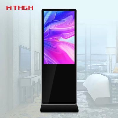 43 Inch HD Lantai Berdiri Digital Poster Display 8GB/16GB Storage Untuk Pemasok OEM