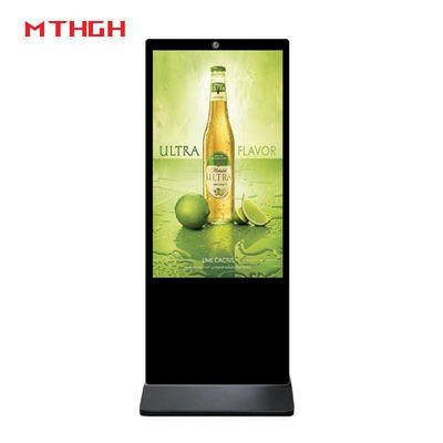 43 Inch Indoor Floor Standing Digital Signage Wi-Fi/Bluetooth/USB Terhubung Digital Signage