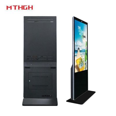 43 Inch Indoor Floor Standing Digital Signage Wi-Fi/Bluetooth/USB Terhubung Digital Signage