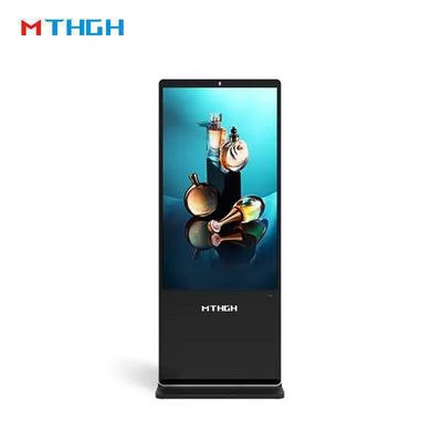 49 Inch Lantai Standing Digital Signage Display 8GB/16GB Storage Untuk Bisnis Anda