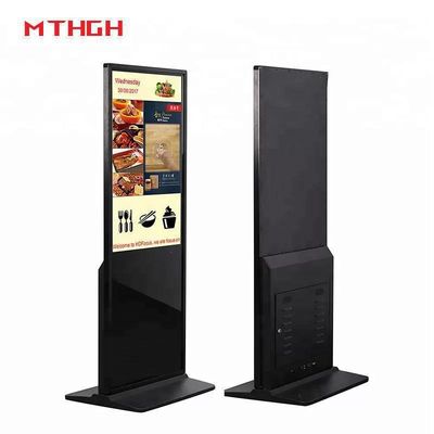 49 Inch Black Digital Signage Dengan Konektivitas Wi-Fi / Bluetooth / USB Dan Audio / Headphone Outputs Untuk Output Audio Optimal