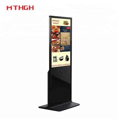 49 Inch Black Digital Signage Dengan Konektivitas Wi-Fi / Bluetooth / USB Dan Audio / Headphone Outputs Untuk Output Audio Optimal