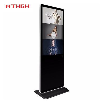 49 Inch Black Digital Signage Dengan Konektivitas Wi-Fi / Bluetooth / USB Dan Audio / Headphone Outputs Untuk Output Audio Optimal