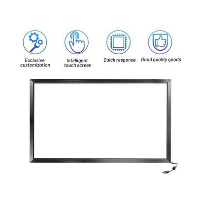 55 Inch High Transmission IR Touch Screen DC 5V Power Supply Dan Lebih dari 90% Transmisi Cahaya