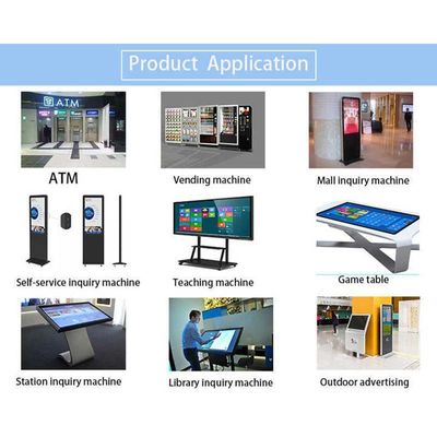 55 Inch High Transmission IR Touch Screen DC 5V Power Supply Dan Lebih dari 90% Transmisi Cahaya