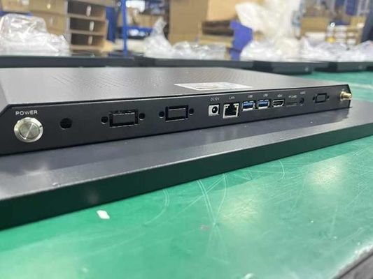 Layar Tampilan Digital yang dipasang di dinding dengan input HDMI/VGA/DVI/AV/USB dan pilihan input serbaguna