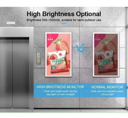 Layar Iklan Digital yang dipasang di dinding untuk tampilan iklan yang dapat disesuaikan