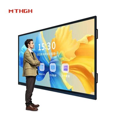 Interaktif Touch Whiteboard Presentasi Ultimate Dengan HDMI I / O Dan OPS PC I9 Konektivitas Solusi