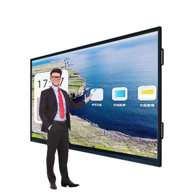 Interaktif Touch Whiteboard Presentasi Ultimate Dengan HDMI I / O Dan OPS PC I9 Konektivitas Solusi