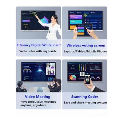 178° H/V View Angle Interaktif layar sentuh Whiteboard Presentasi Papan untuk presentasi profesional