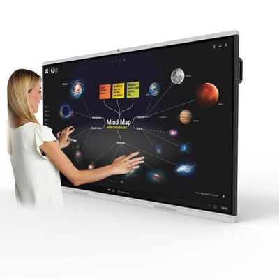 Versi Sistem 86 Inch Android 13.0 Interaktif Layar Sentuh Tampilan Demo Papan