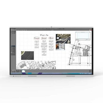 Versi Sistem 86 Inch Android 13.0 Interaktif Layar Sentuh Tampilan Demo Papan