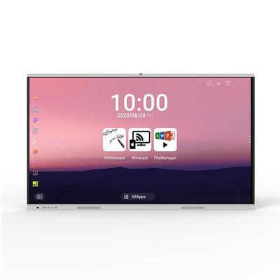 Versi Sistem 86 Inch Android 13.0 Interaktif Layar Sentuh Tampilan Demo Papan