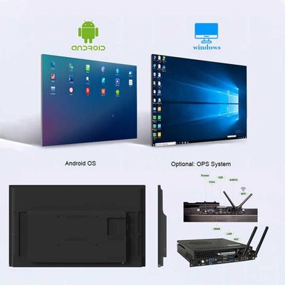 Interaktif Whiteboard Touch Screen Papan Presentasi Multi-Touch 20-Point Touch Untuk Kelas Sekolah