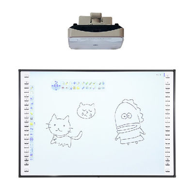 150 Inch Infrared Interactive Smart Digital Whiteboard, Resolusi 3840x2160 untuk Pelatihan Pendidikan