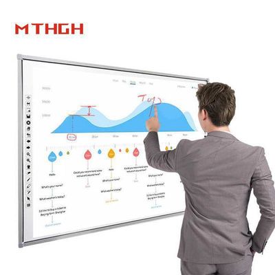 96 Inch Interaktif Whiteboard Mudah Kolaborasi Smart Digital Whiteboard Cocok untuk Sekolah
