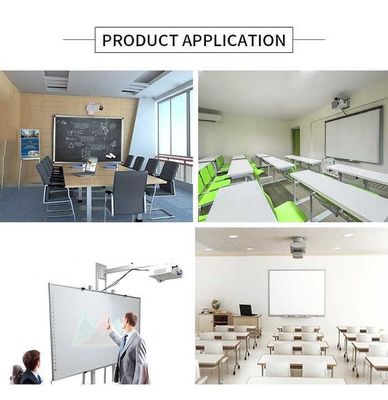 86 Inch Educational Whiteboard Infrared Interactive Whiteboard dengan Proyektor/Touchpad