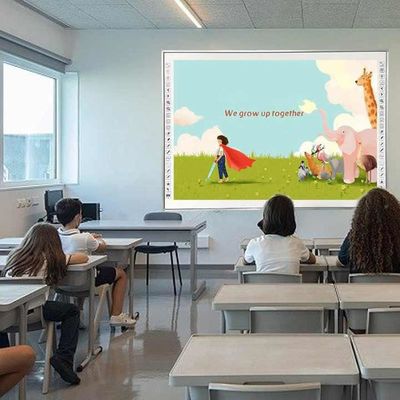 96 Inch Digital Touch Screen Konferensi Interaktif Whiteboard, Dukungan 10-Point Finger Touch