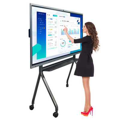 65 Inch Brightness 350cd/M2 Interaktif Touch Screen Whiteboard Dengan Perangkat Lunak Interaktif Whiteboard Perangkat Lunak OPS PC