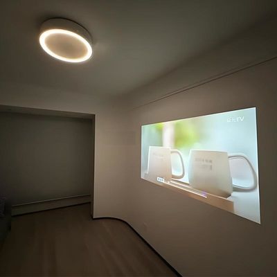 1200 Cahaya Kecerahan 3000LX Smart Laser Projector Langit-langit Home Projector