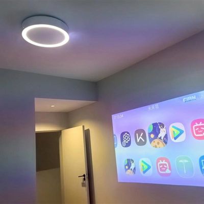 1200 Cahaya Kecerahan 3000LX Smart Laser Projector Langit-langit Home Projector