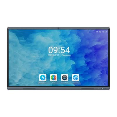 350cd/m2 Kecerahan Papan Presentasi Layar Sentuh 3840x 2160 Resolusi 4K dan Smart Display Panel