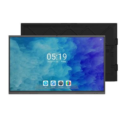 350cd/m2 Kecerahan Papan Presentasi Layar Sentuh 3840x 2160 Resolusi 4K dan Smart Display Panel