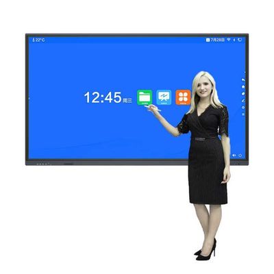 86 Inch Smart Interactive Touch Screen Whiteboard, Bisa Dipindahkan dan Ditempatkan di Dinding