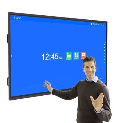 86 Inch Smart Interactive Touch Screen Whiteboard, Bisa Dipindahkan dan Ditempatkan di Dinding