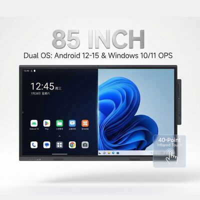 Papan Tulis Interaktif Layar Sentuh Memberikan Sensasi Menulis Alami dan Permukaan Anti Silau dengan Perlindungan Kaca Tempered